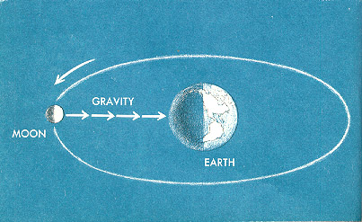 Earth pulls on Moon